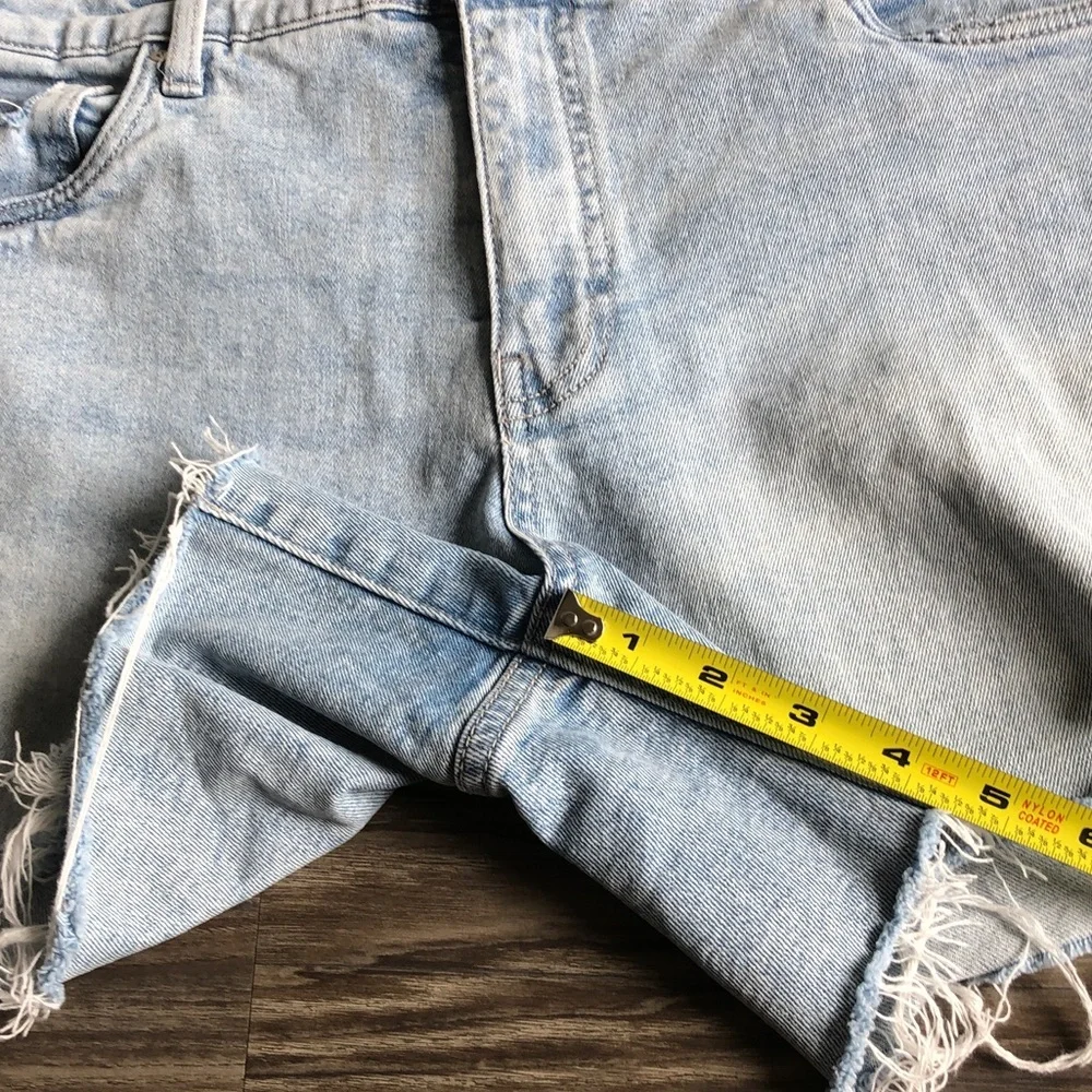 Kut From The Kloth Jane Long Short High Rise Cutoff Jean Denim Distressed 12